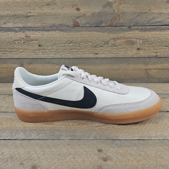 Nike Men's Killshot 2 Leather Shoes Sneakers Sail Oil Grey Gum Yellow NEW - Picture 6 of 10